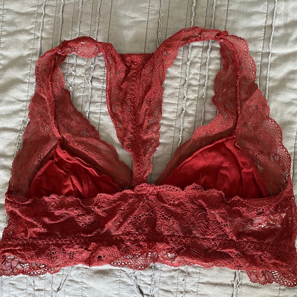 Burgundy Racerback Bralette - Picture 3 of 5